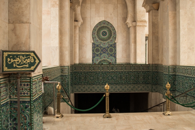 Entrance to the Mosque of Hassan II
